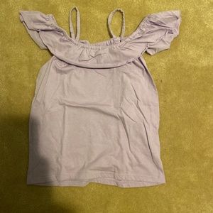 Children’s place light purple ruffle shirt